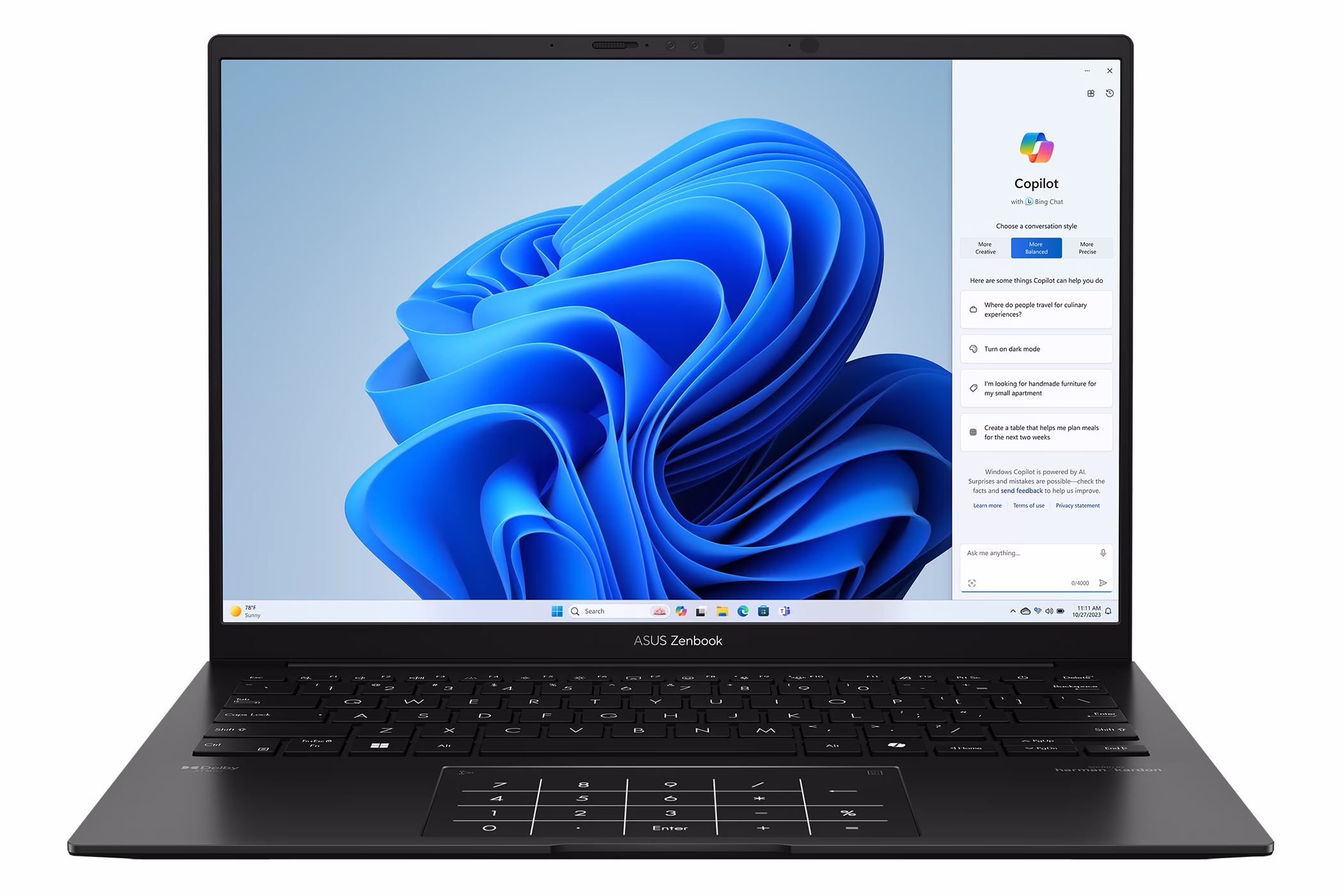 Zenbook 14 OLED UM3406HA ایسوس - AMD Ryzen 7 8840HS 780M 16GB 1TB 60Hz لپ‌تاپ